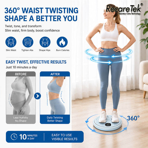 2-in-1 Waist Twisting & Foot Massager